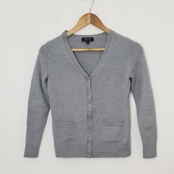 Lord & Taylor Sweaters - Lord & Taylor | Gray Cardigan Sweater Size XS